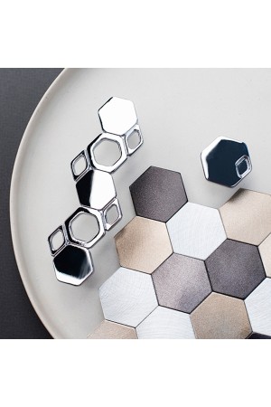 Ручка-кнопка, хром