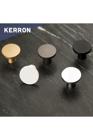 Ручка-кнопка, матовый хром