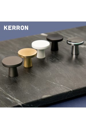 Ручка-кнопка, матовый белый