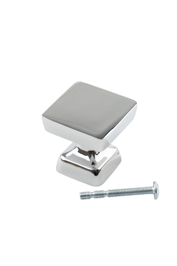 Ручка-кнопка, хром