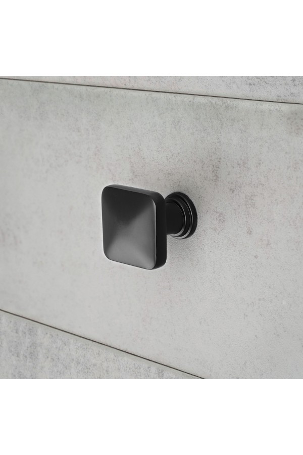 Ручка-кнопка, матовый черный