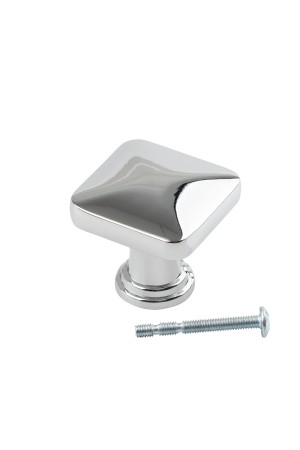 Ручка-кнопка, хром