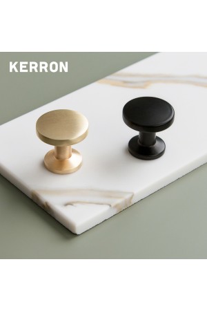 Ручка-кнопка, матовое золото