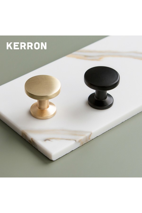 Ручка-кнопка, матовое золото