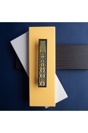 Ручка-скоба, 128 мм, черный лакированный никель, JEWEL