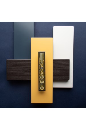 Ручка-скоба, 128 мм, полимер, черный лакированный никель, JEWEL