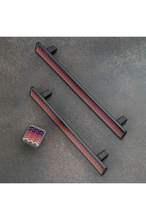 Ручка-скоба, 160 мм, графит, BREEZE