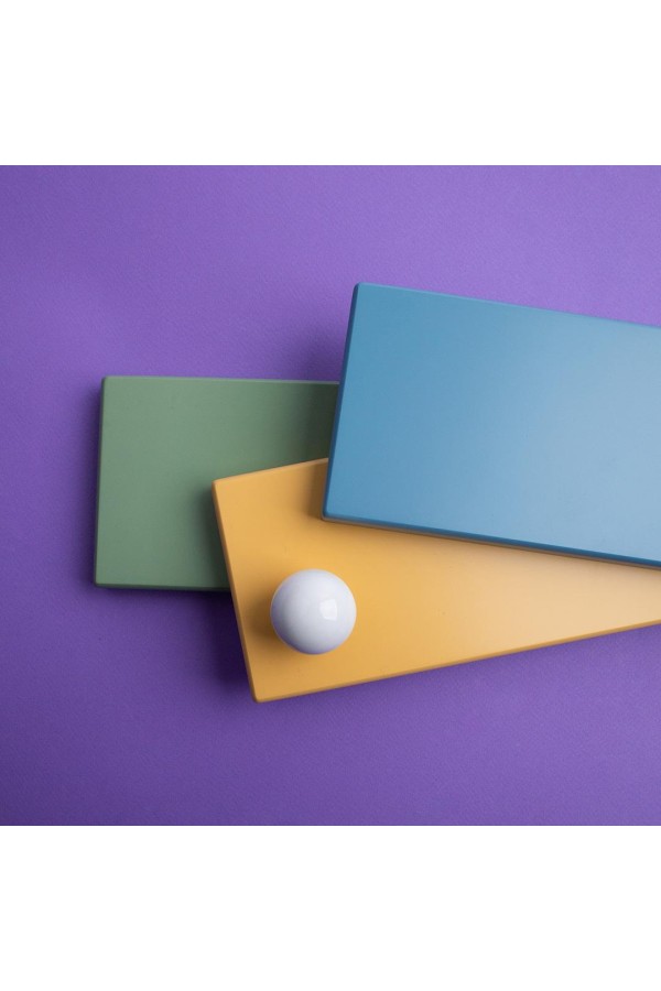 Ручка-кнопка, белая керамика