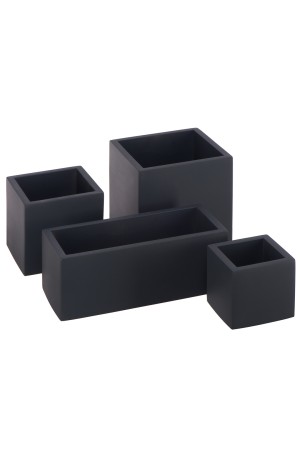 Кашпо Квадро, 6л., антрацит