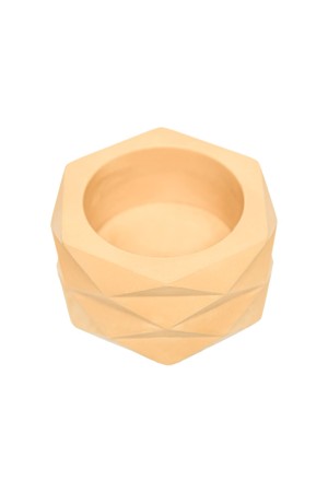 Кашпо Геометрия, 15л., желтый