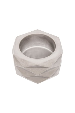 Кашпо Геометрия, 15л., серый