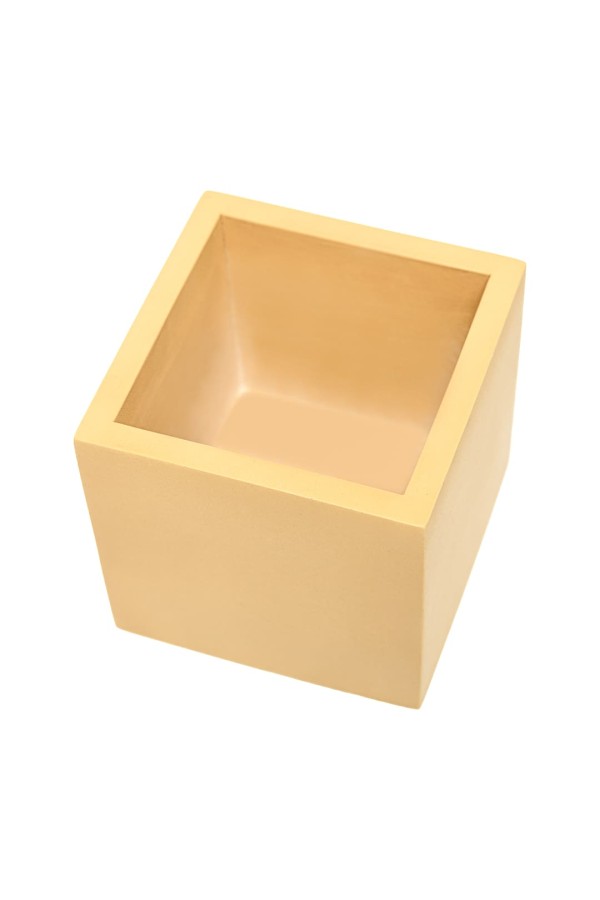 Кашпо Квадро, 0,6л., желтый