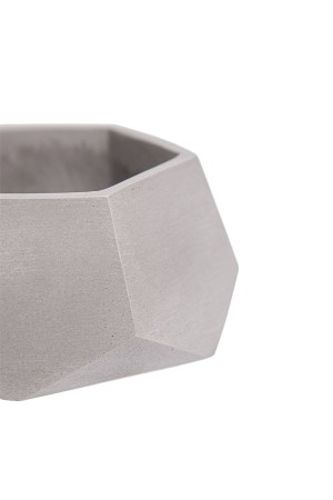 Кашпо Соты, 22л., серый