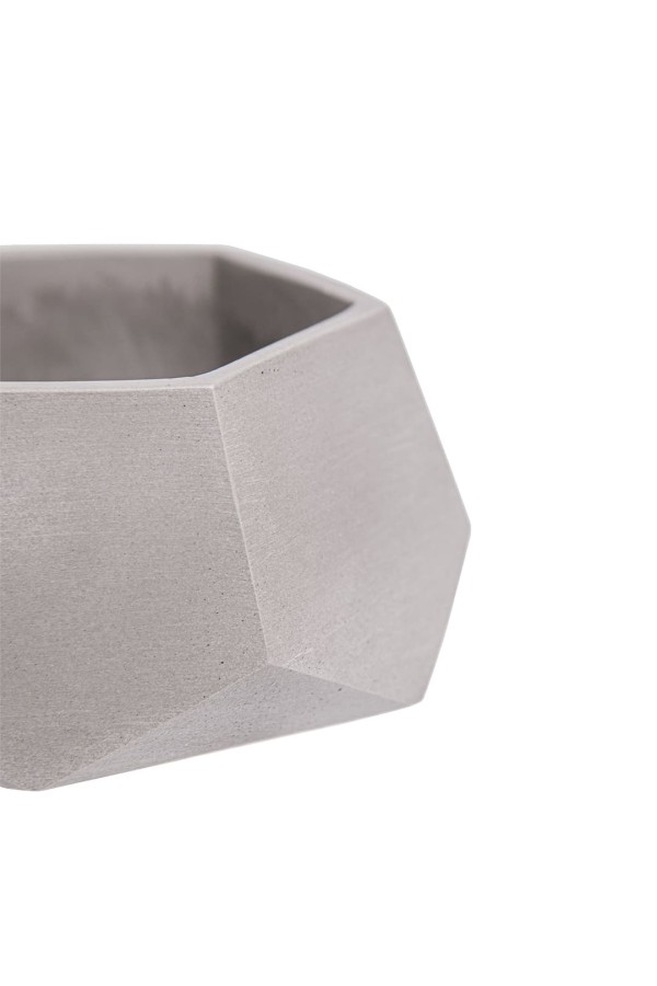 Кашпо Соты, 0,22л., серый