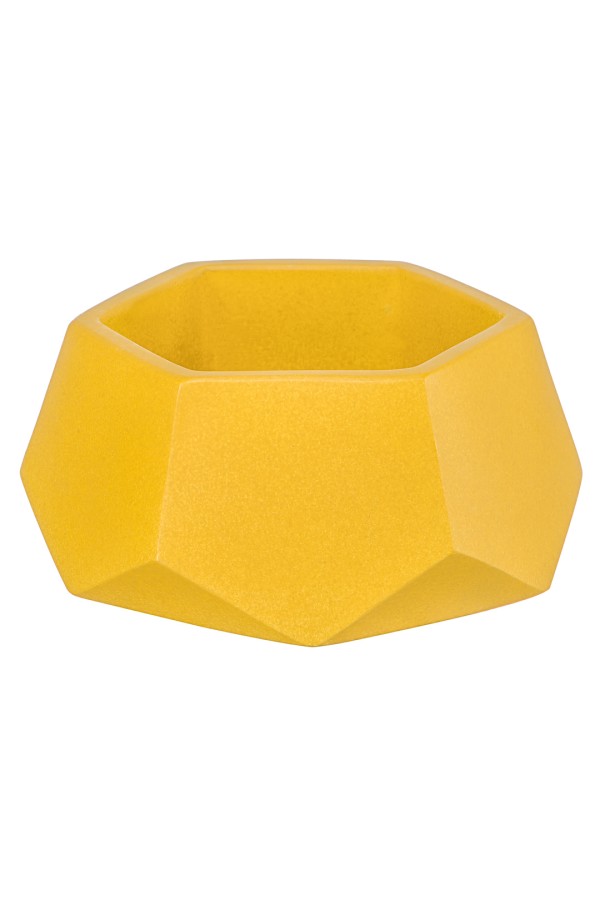 Кашпо Соты, 0,22л., желтый