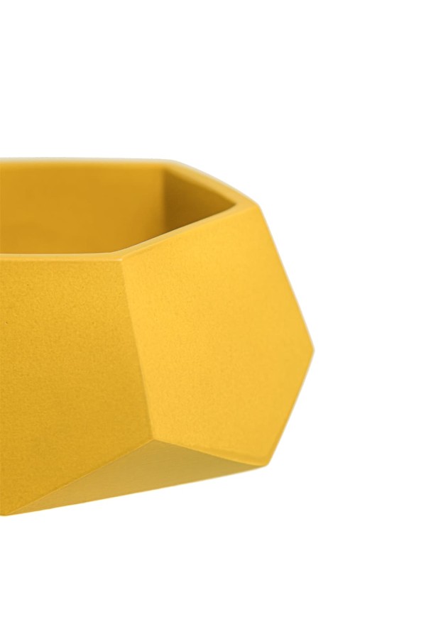 Кашпо Соты, 0,22л., желтый