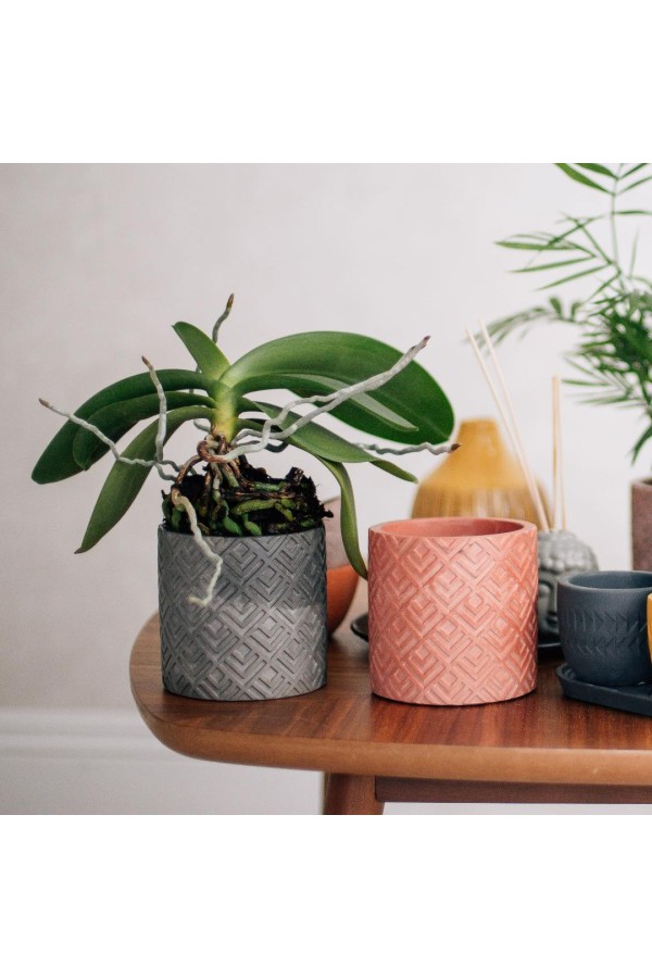 Кашпо Этника, 0,8 л., серый