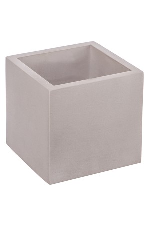 Кашпо Квадро, 6л., серый