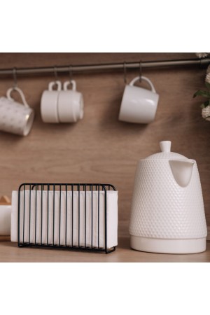 Салфетница, матовый черный