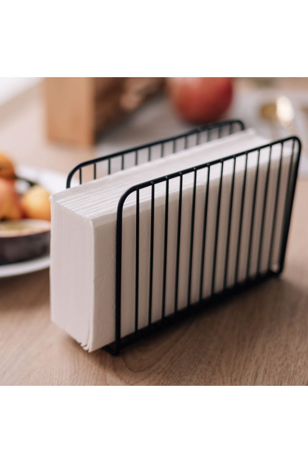 Салфетница, матовый черный