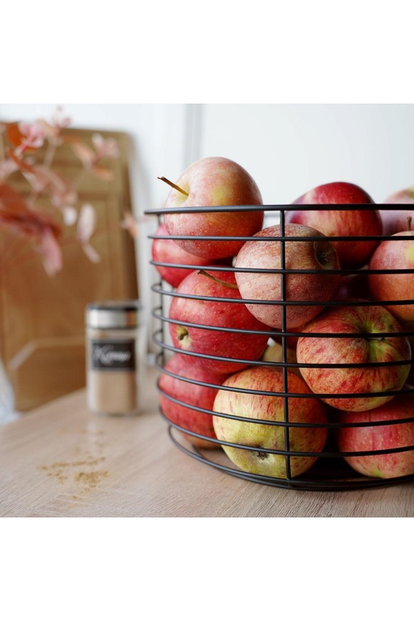 Корзина для фруктов, матовый черный