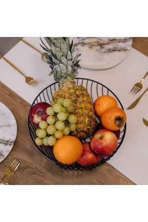 Корзина для фруктов, матовый черный