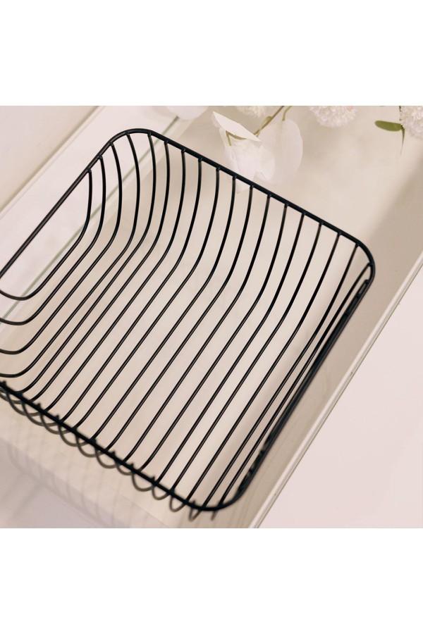 Корзина для фруктов, матовый черный