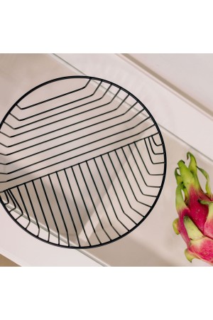 Корзина для фруктов, матовый черный