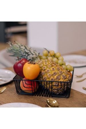 Корзина для фруктов, матовый черный