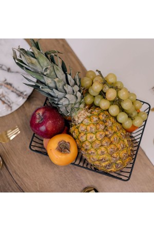 Корзина для фруктов, матовый черный