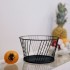 Корзина для фруктов, матовый черный