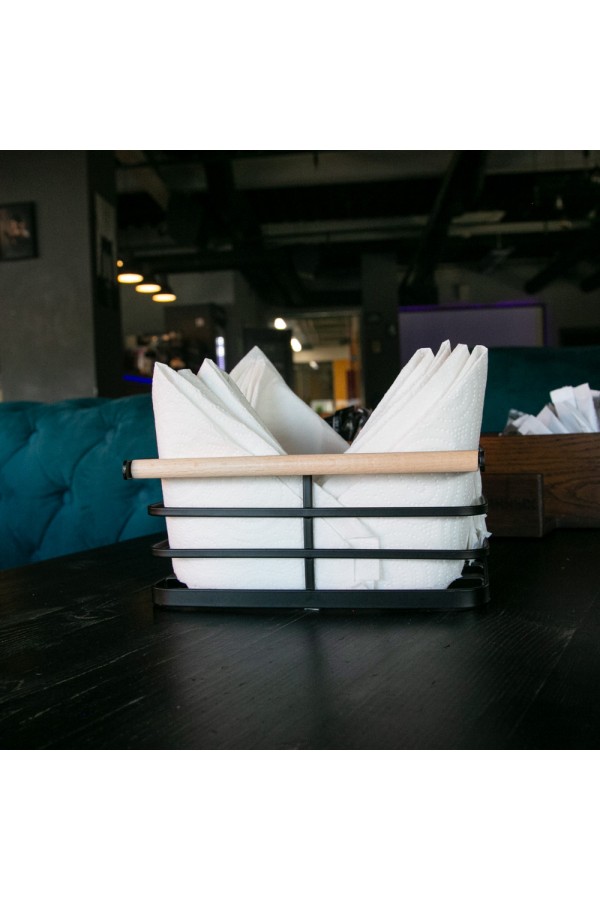 Салфетница, черный матовый