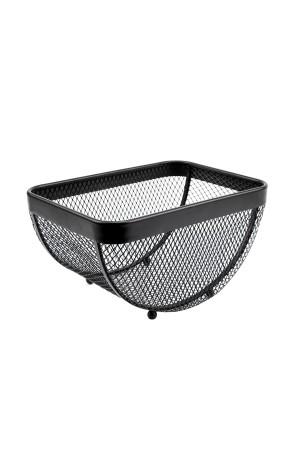 Корзина для фруктов квадратная, черный матовый