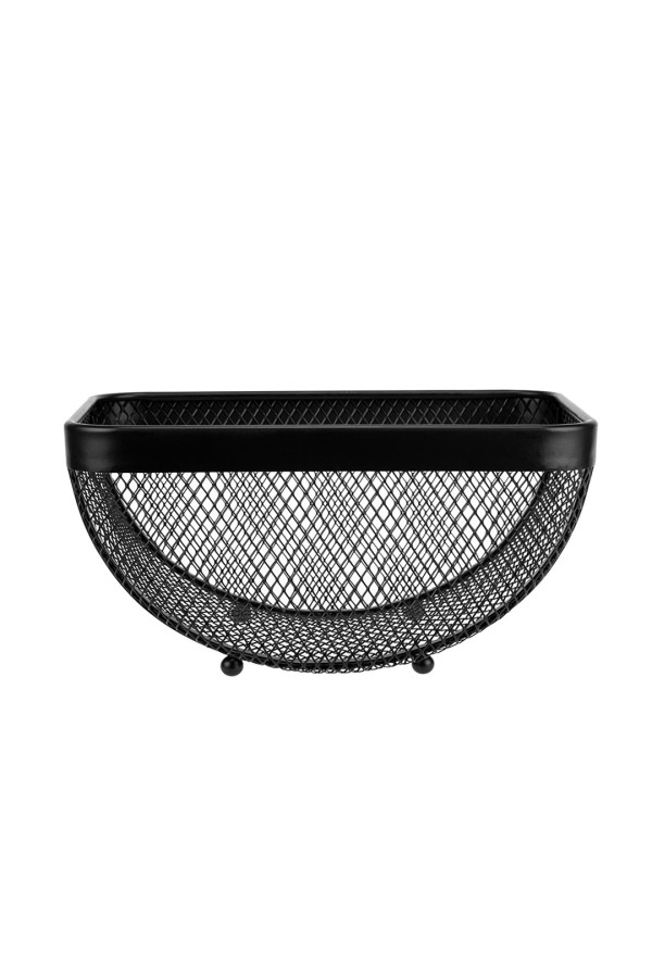 Корзина для фруктов квадратная, черный матовый