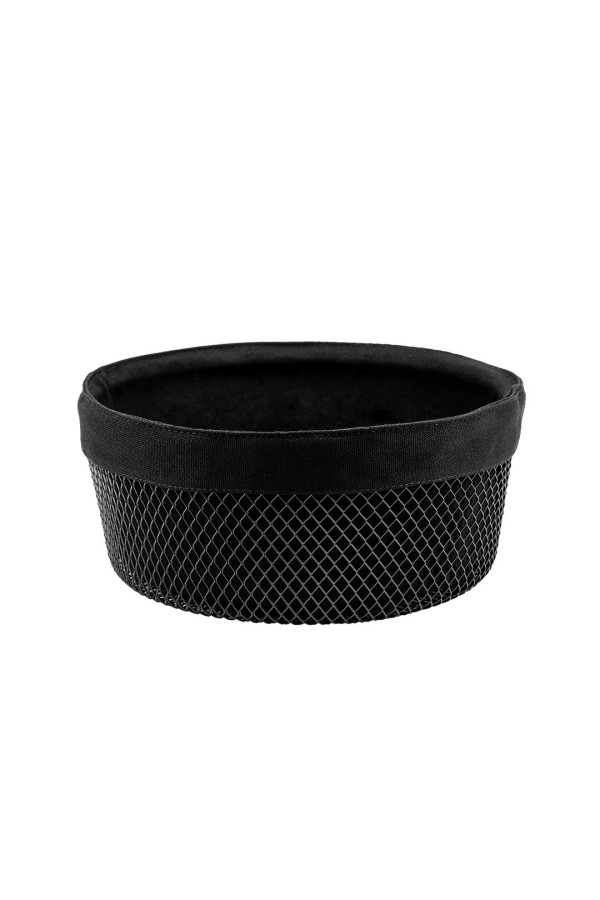 Корзина для хлеба круглая, черный матовый