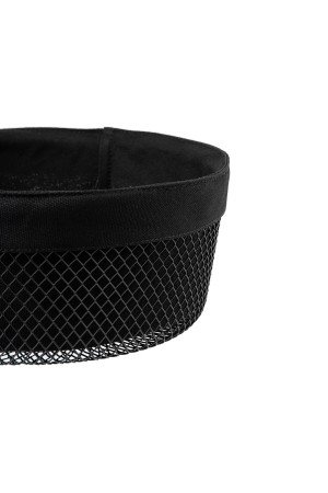 Корзина для хлеба круглая, черный матовый