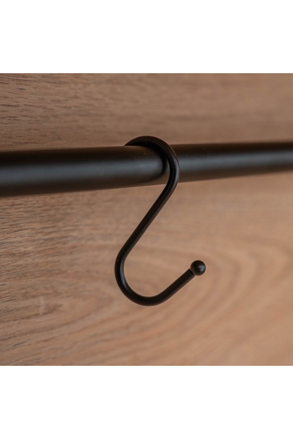 Комплект крючков больших из 3 шт, черный матовый