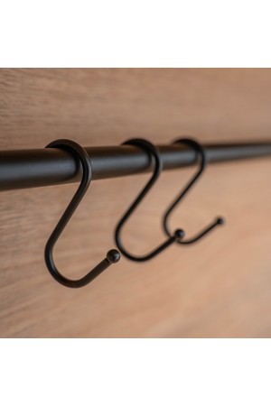 Комплект крючков больших из 3 шт, черный матовый