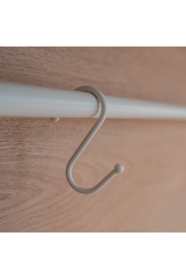 Комплект крючков больших из 3 шт., белый матовый