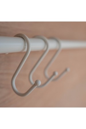 Комплект крючков больших из 3 шт., белый матовый
