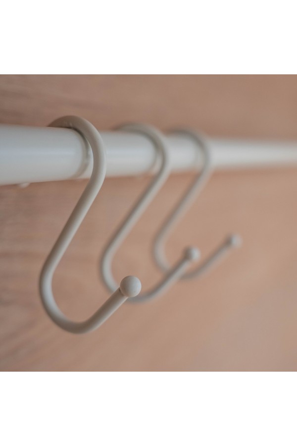 Комплект крючков больших из 3 шт., белый матовый