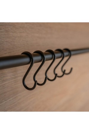 Комплект крючков малых из 5 шт, черный матовый