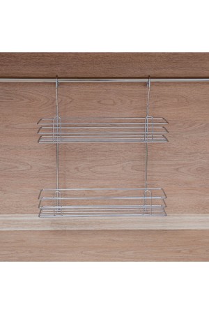 Полка для специй двухъярусная тип-2, хром