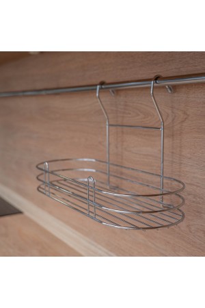 Полка овальная, хром