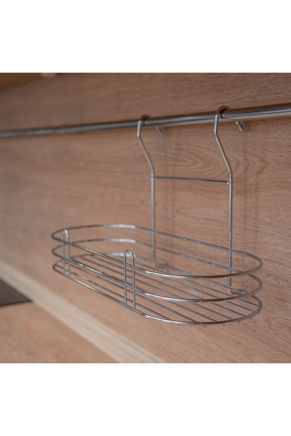 Полка овальная, хром