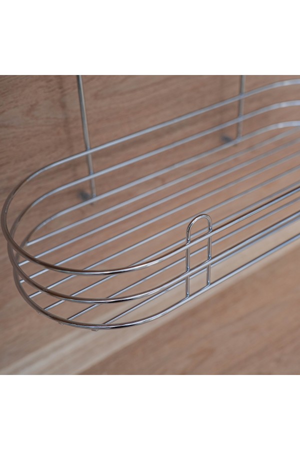 Полка овальная, хром