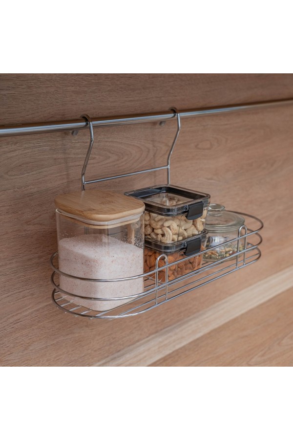 Полка овальная, хром