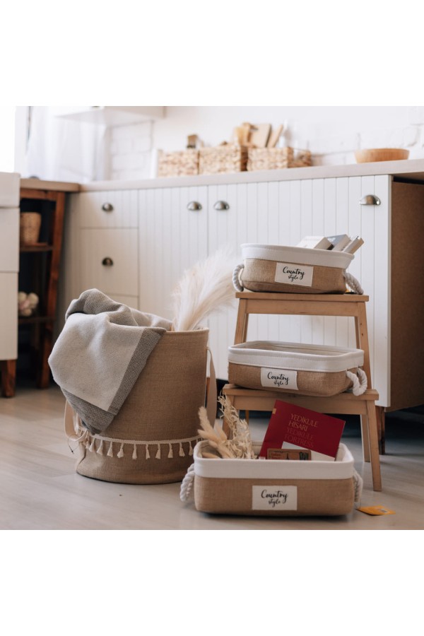 Корзина бельевая с ручками 