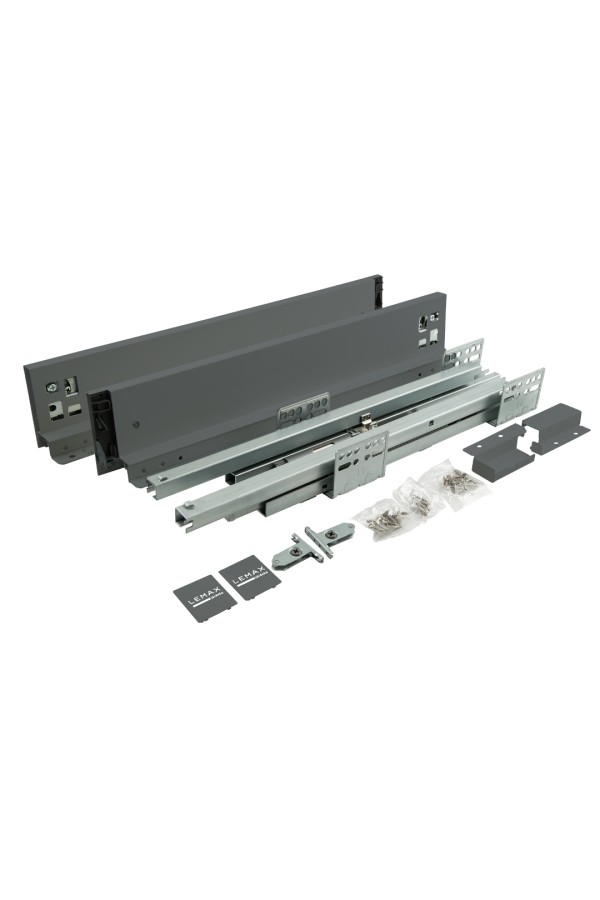 Комплект системы выдвижения Lembox, H=84, L=400 мм, серый