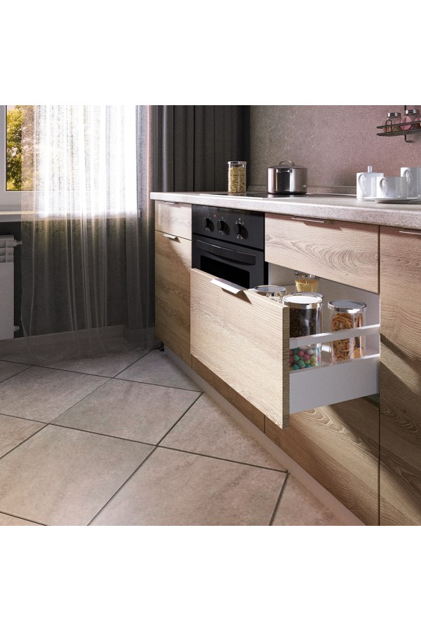 Комплект прямоугольных рейлингов для Lembox-S, 500 мм, белый